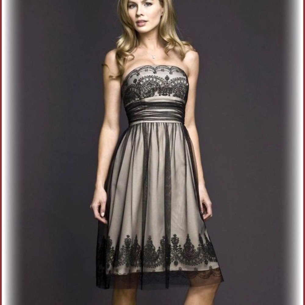 🐙strapless tulle bridesmaid dress🐙